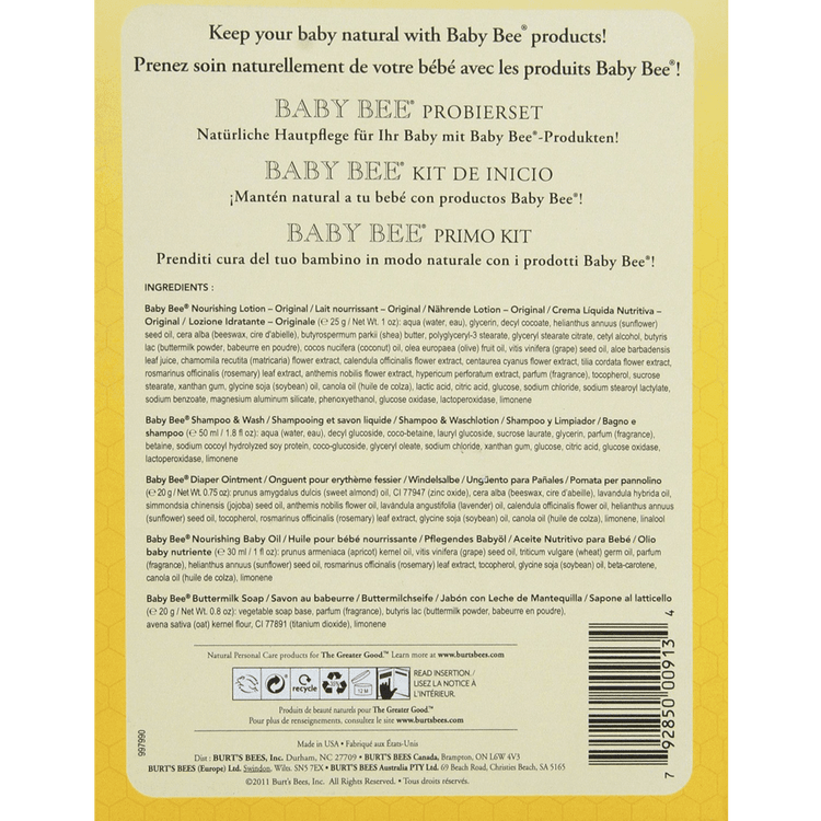 Burt's Bees Baby Bee Getting Started Gift Set